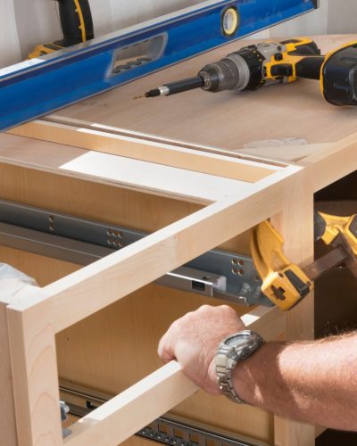 Cabinets must be coordinated and installed prior to countertop installation