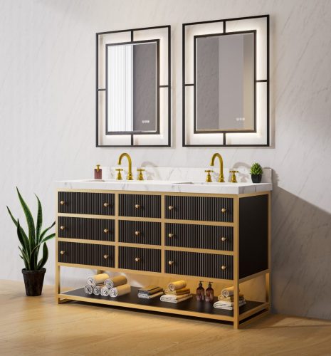 Bello USA has some unique vanities with storage factored in.