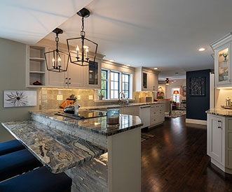 Stone countertop kitchen